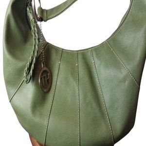 Tommy Hilfiger Light Green Faux Leather Purse 25$ Size 17''x7'' Like New